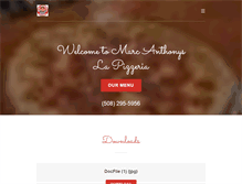 Tablet Screenshot of marcanthonyspizza.com